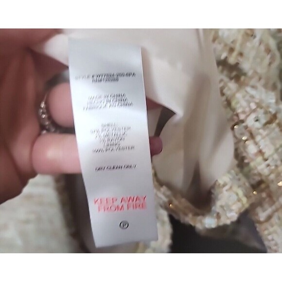 JASON WU Women's Medium Tweed Metallic NWT Double Breasted Long Sleeve Blazer - Picture 8 of 14